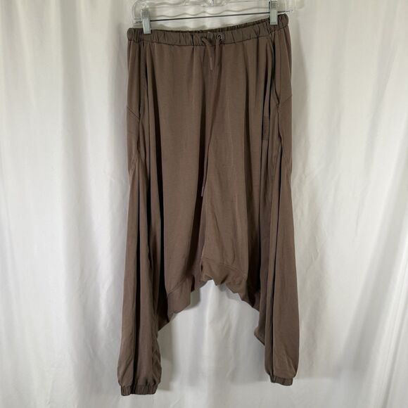 Free People Movement Pants Women's XS Brown Baggy Jogger Drawstring Pockets - Picture 1 of 13